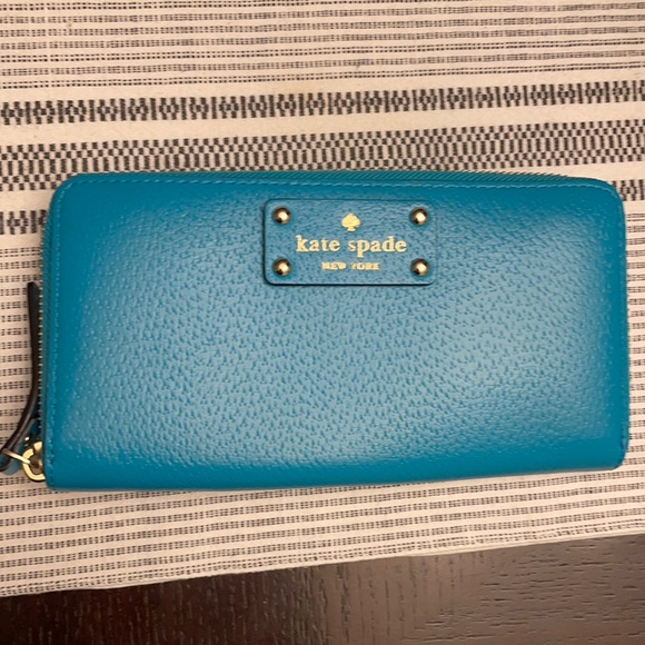 kate spade Handbags - Kate Spade Teal Wallet